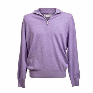 Brunello Cucinelli Purple Cashmere Men's Sweater